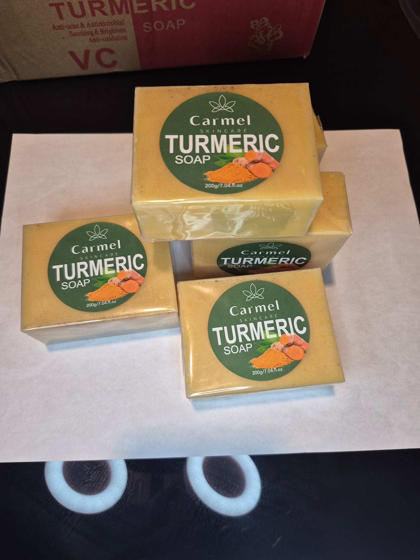 CarmelSkincare Turmeric Kojic Acid Brightening soap 200g