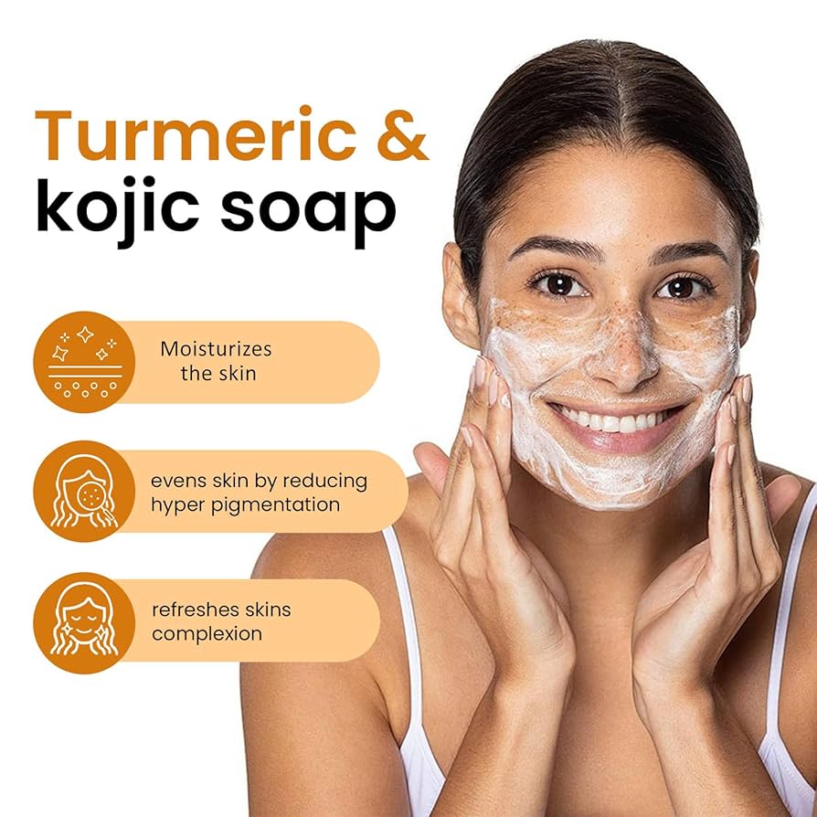 Turmeric Kojic Acid Brightening soap CarmelSkincare