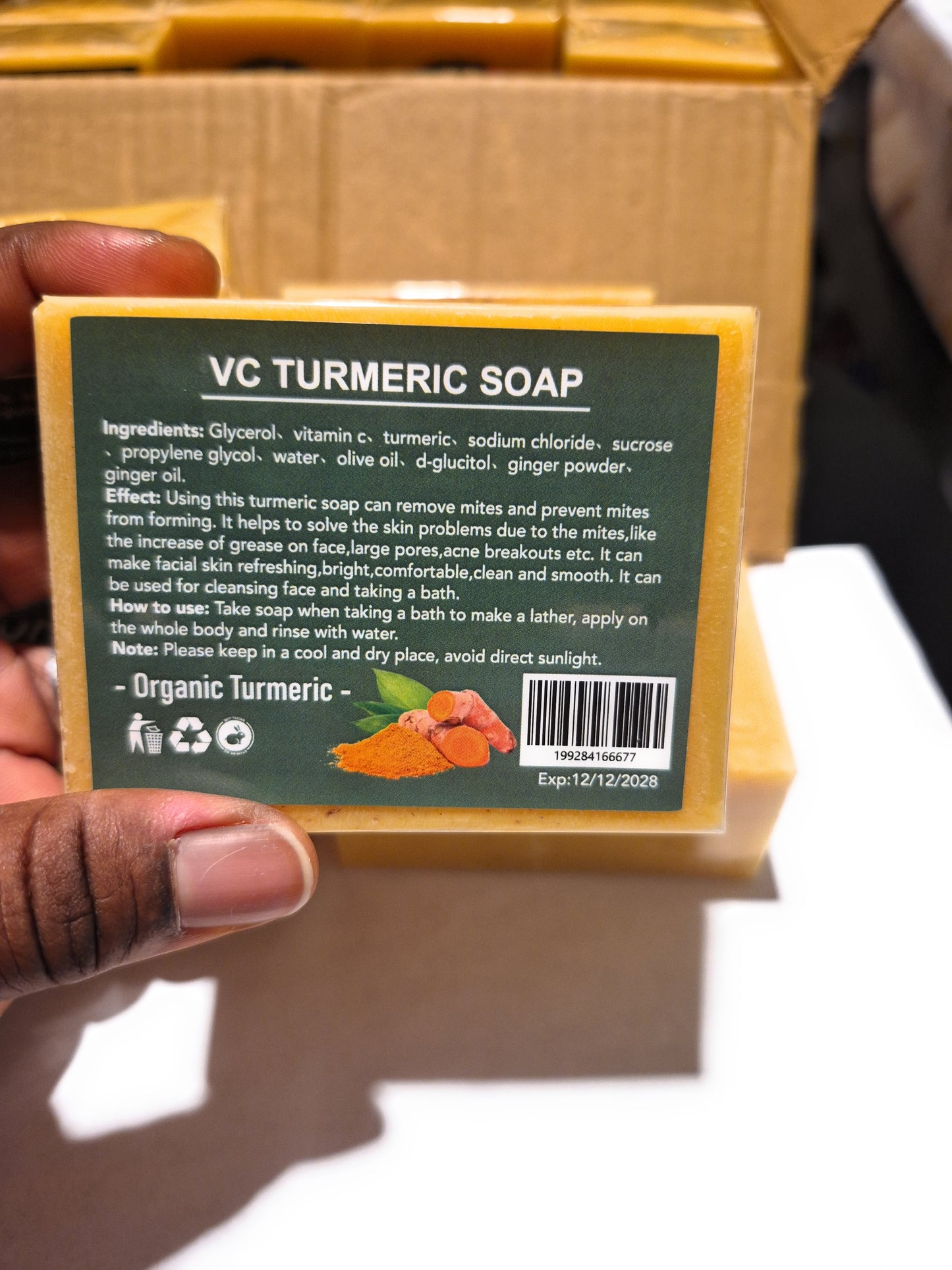 CarmelSkincare Turmeric Kojic Acid Brightening soap 200g